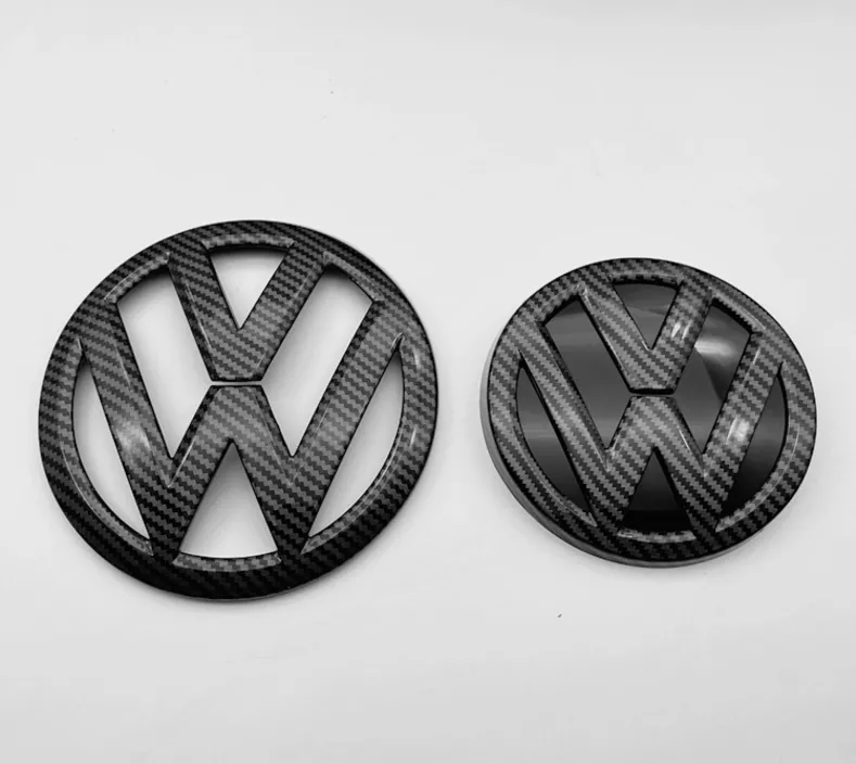 New Carbon fiber Front and Rear Badge Emblem for VW MK7 GTI GOLF 7 set 5G0853601